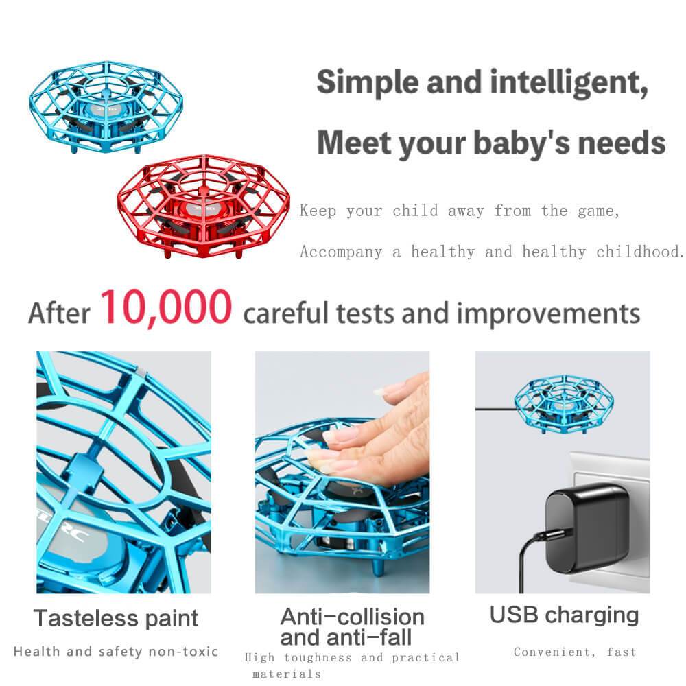 Mini UFO Drone Remote Control Aircraft Quadcopter With Infraed Hand Control RC Helicopter