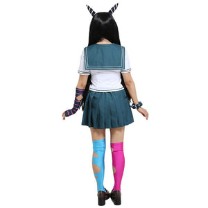Teens Adult Ibuki Mioda Cosplay Costume Full Set School Uniform Pleated Skirt