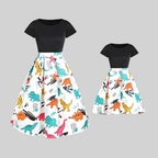 Family Matching Outfits Mother Daughter Summer Dresses Parent Child Outfits Look