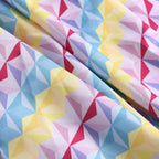 Mommy and Me-Mother Daughter Family Matching Rainbow Dress Striped Ruffles Dresses