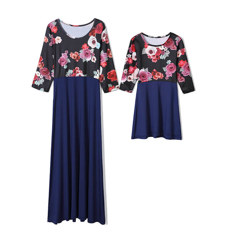 Mommy and Me-Mother Daughter Dresses Family Look Matching Outfits