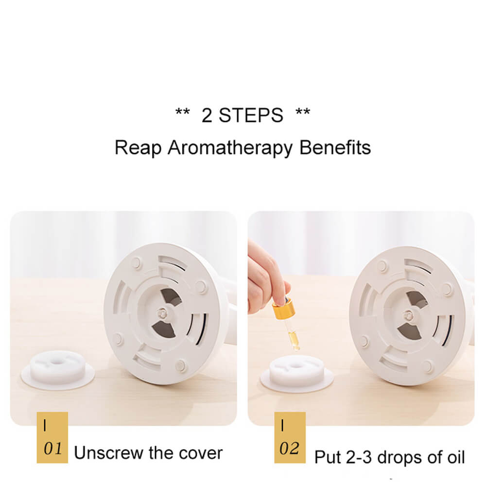 Moon Aromatherapy Diffuser Night Light Bedroom LED Rechargeable Table Lamp Scented Oil Diffuser
