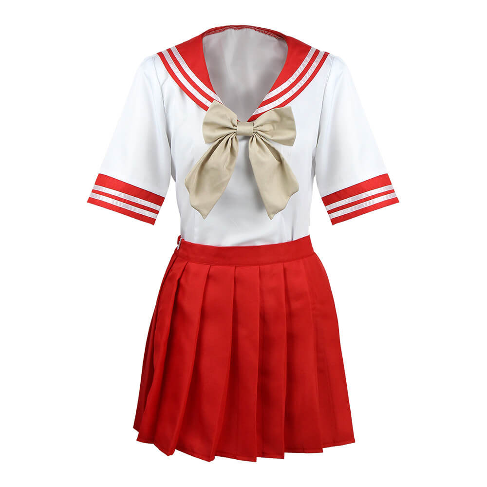 Teens Inui Sajuna Costume High School Shirt Skirts Tie Outfits for Girls