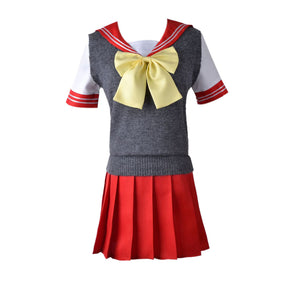 Teens Inui Sajuna Costume High School Shirt Skirts Tie Outfits for Girls