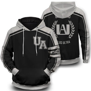 Adult U.A High School Hoodie Unisex Hooded Sweatshirt for Daily Wear