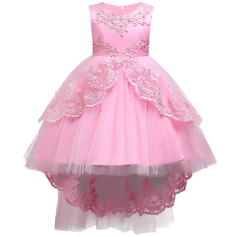 Little/Big Girls Beaded Lace Pageant Dresses Prom Dress