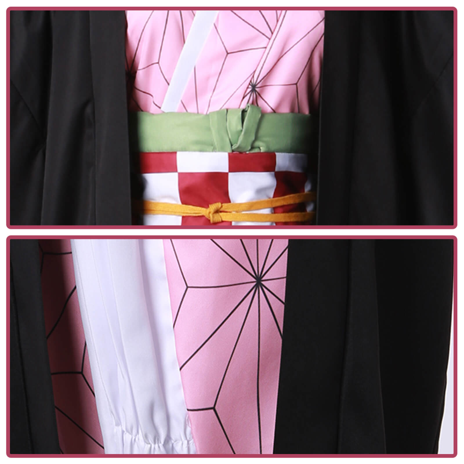 Nezuko Cosplay Costume Party Comic-Con Dress Up Outfit For Kids and Adult