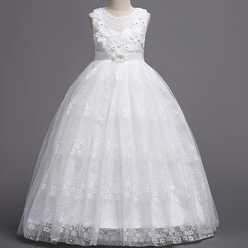 Long Lace Flower Girl Dresses Wedding Dresses