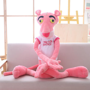51inch/130cm Large Plush Panther Stuffed Toy Cute Animal Doll for Gift/Decoration