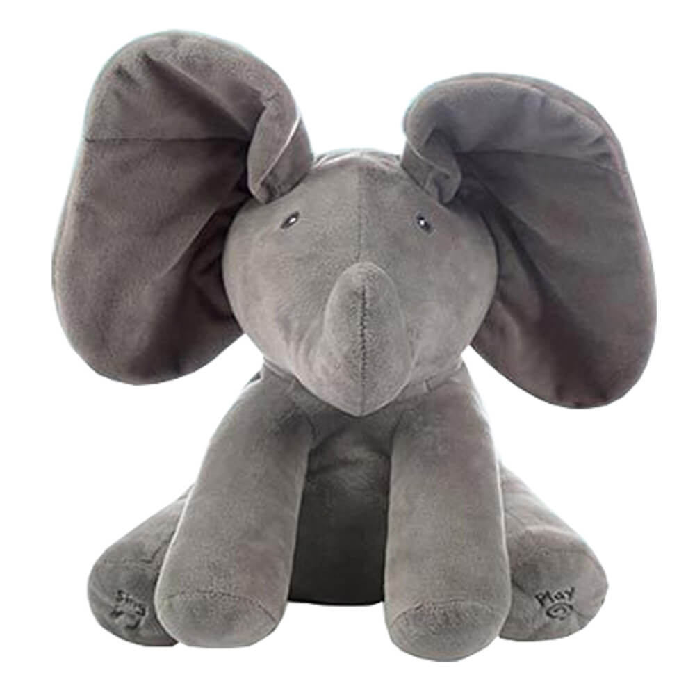 Baby Animated Singing Elephant Flappy Plush Toy Elephant With Flapping Ears