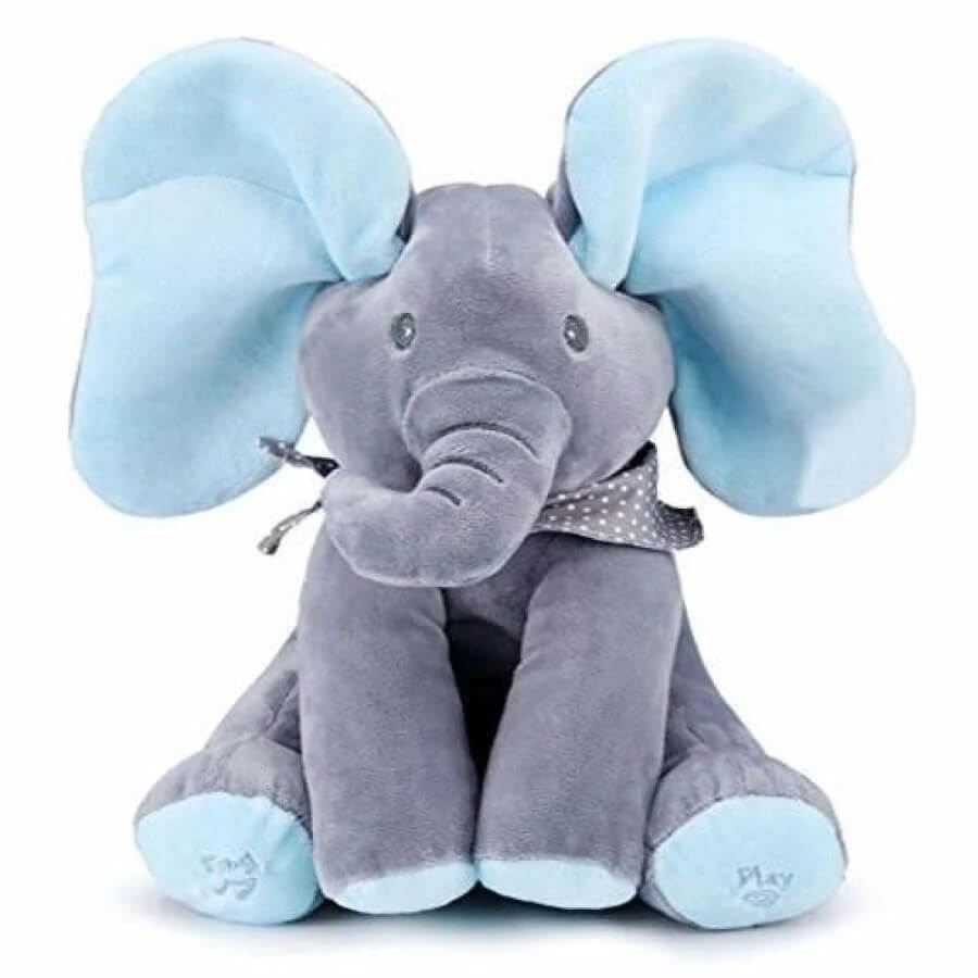 Baby Animated Singing Elephant Flappy Plush Toy Elephant With