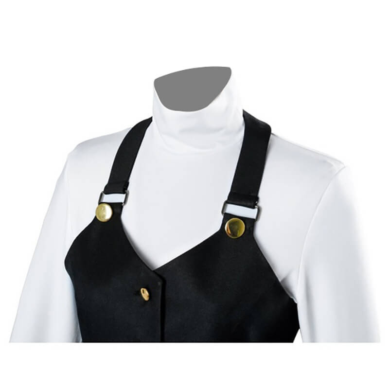 Teens & Adult Persona 5 Costume Makoto Niijima Cosplay Full Set and Wig for Girls Halloween Party Dress