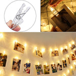 Photo Clips Remote LED String Lights 8 Fun Modes USB Fairy Lights Warm White for Hanging Pictures