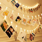 Photo Clips Remote LED String Lights 8 Fun Modes USB Fairy Lights Warm White for Hanging Pictures
