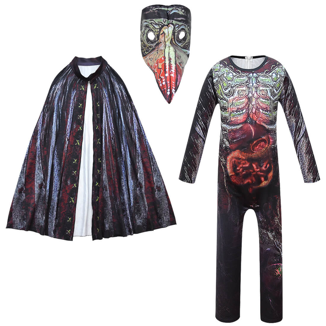 Kids Plague Doctor Costume Halloween Party Cosplay Outfit Suit
