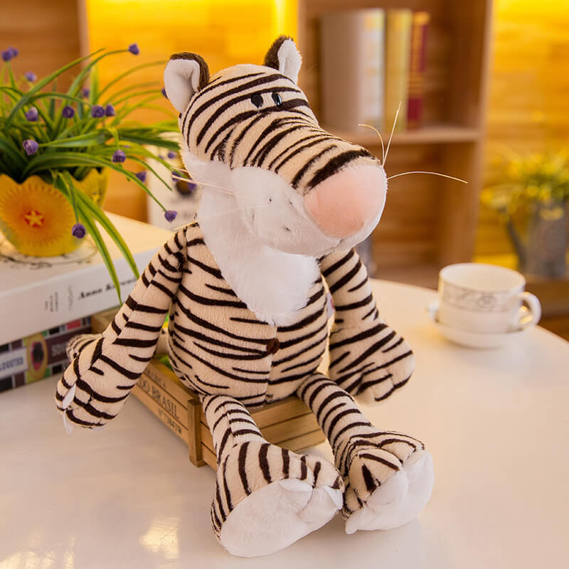 5pcs/lot Cute Plush Animal Jungle Animal Stuffed Lion Elephant Giraffe Monkey Zebra Doll Toys 10inch/25cm