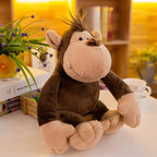 5pcs/lot Cute Plush Animal Jungle Animal Stuffed Lion Elephant Giraffe Monkey Zebra Doll Toys 10inch/25cm