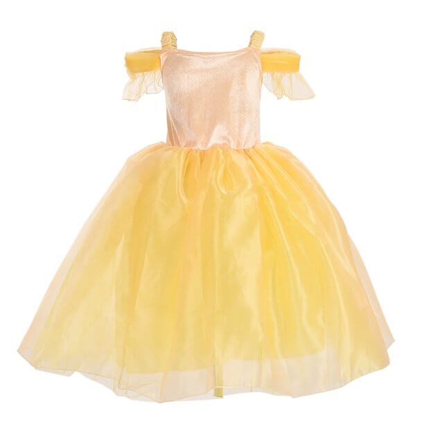 Girls Sleeveless Ball Gown Dress Beast Princess Costume Halloween Cosplay