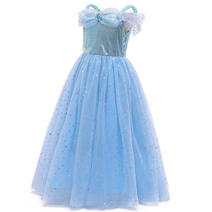 Girls Princess Dress Prom Costume Tulle Suit Fancy Sleeveless Off Shoulder Outfits