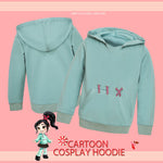 Wreck It Ralph 2 Girls Deluxe Vanellope Costume Hoodie Sweatshirt Pullover Hood Outerwear Casual Tops Blouse