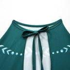 Snow Queen Anna Dress Kids Party Cosplay Outfit Ice Princess Costume Dress with Cloak