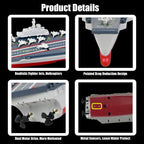 RC Aircraft Carrier Remote Control Battleship Model Warship Cruiser Electric Waterproof Boat Toy Gift