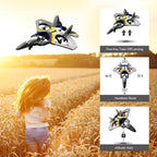Kids RC Airplane Drone 2.4G Remote Control Aircraft with Gravity Sensing Stunt Spin Jet