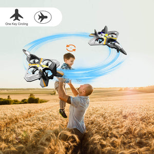 Kids RC Airplane Drone 2.4G Remote Control Aircraft with Gravity Sensing Stunt Spin Jet