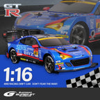 Drift RC Car 1:16 GTR Racing Vehicle High Speed Remote Control Subaru Brz Sport Car for Kids Adults