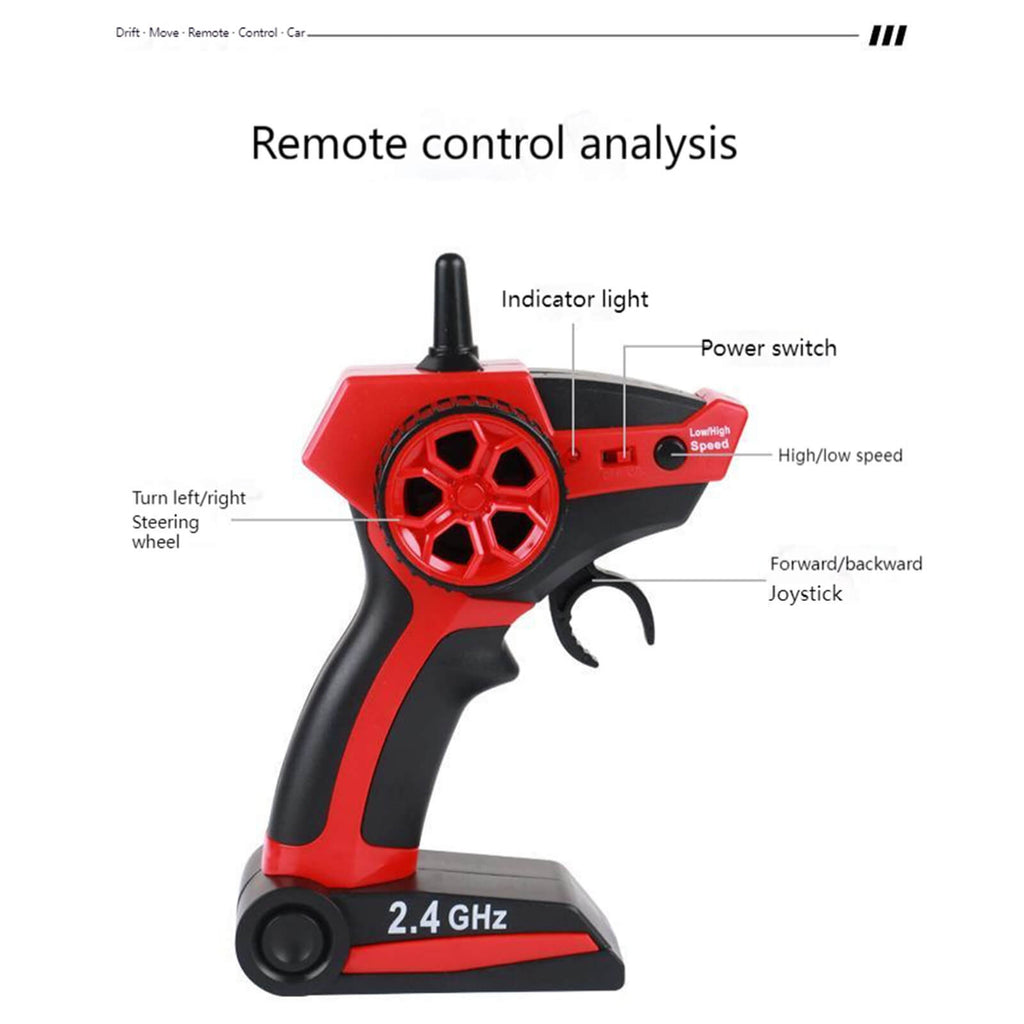 RC Drift Car High Speed 4WD Racing Stunt Vehicle Hellcat Fast GTR Remote Control Toy Cars