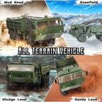 RC Truck 6x6 Off-road Rock Crawlers 1/16 Remote Control Military Vehicles All Terrains RC Car