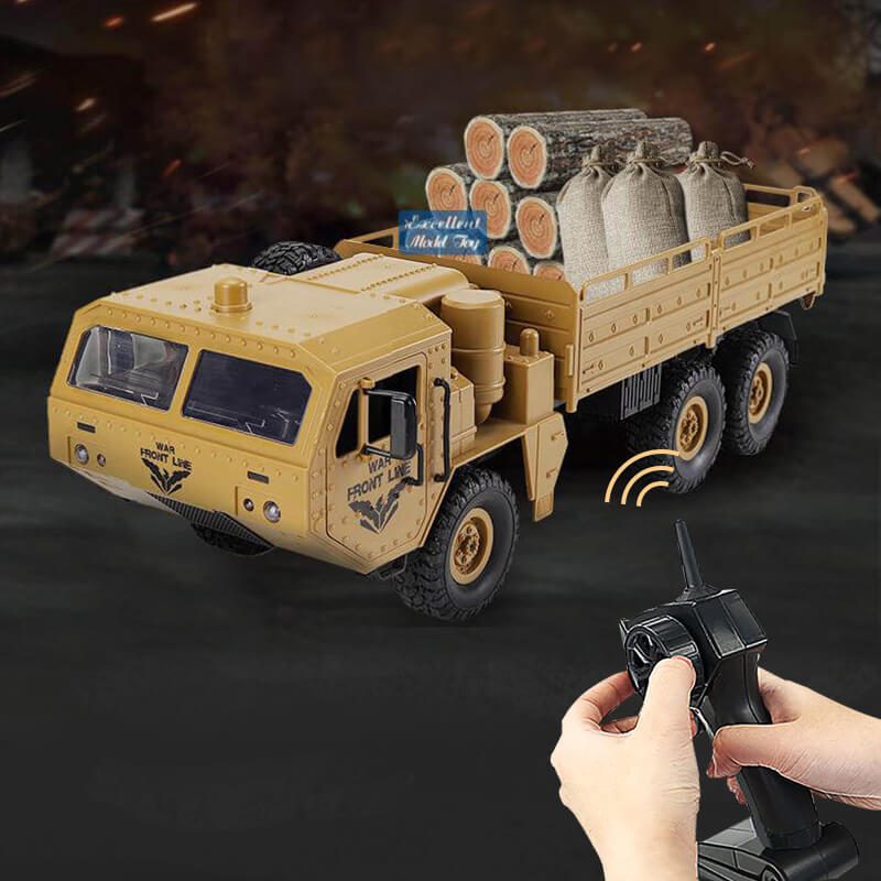 RC Truck 6x6 Off-road Rock Crawlers 1/16 Remote Control Military Vehicles All Terrains RC Car