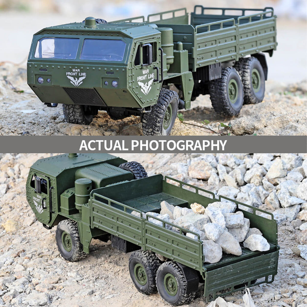 RC Truck 6x6 Off-road Rock Crawlers 1/16 Remote Control Military Vehicles All Terrains RC Car