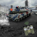 RC Tank with Smoke Effect Remote Control Battle Mist Spray Tank Toy with Life Indicators for Kids