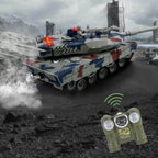 RC Tank with Smoke Effect Remote Control Battle Mist Spray Tank Toy with Life Indicators for Kids