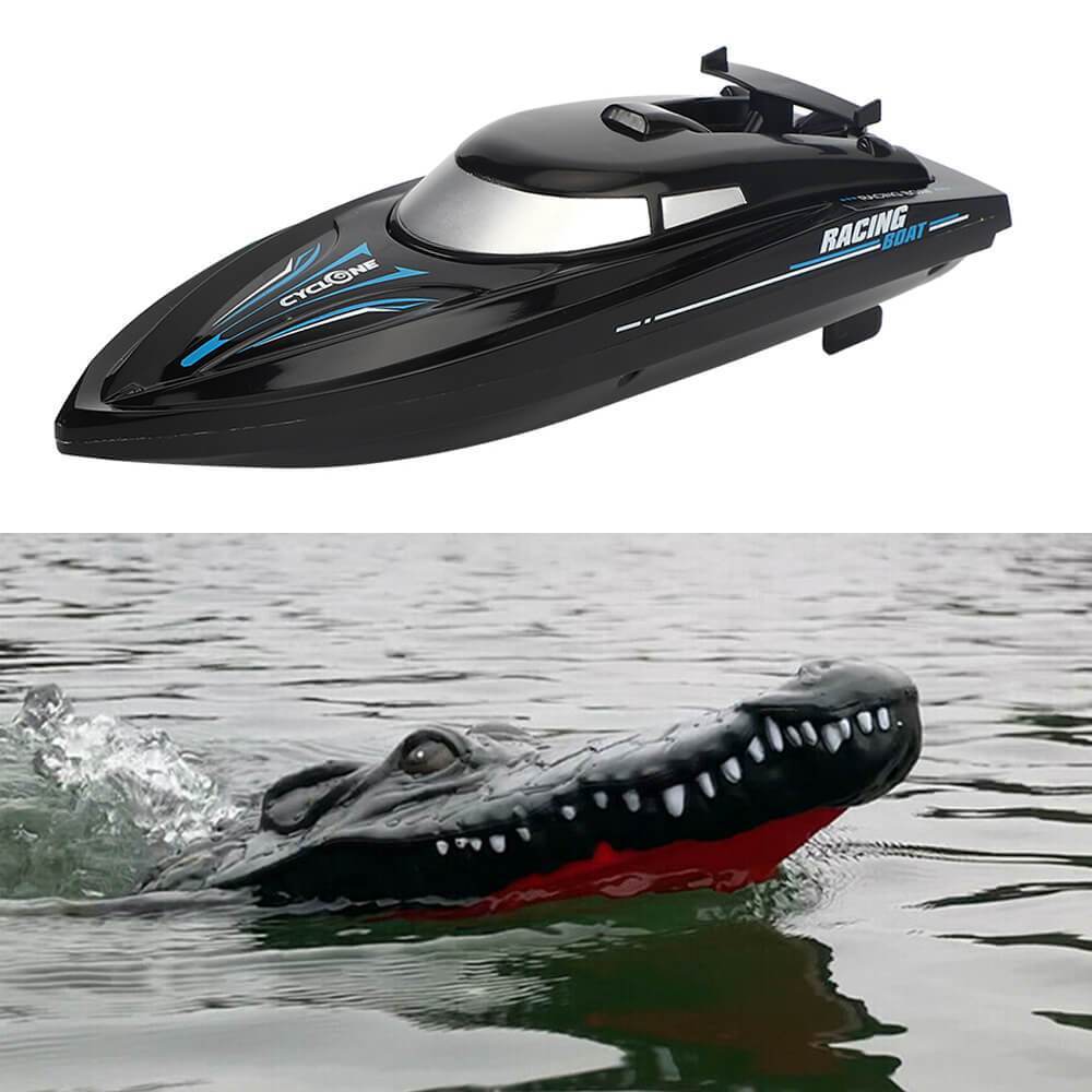 RC Racing Boat with Crocodile Head Electric Racing Boat Remote