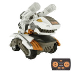 2.4GHz Remote Control Dinosaur Car Monster Truck Cartoon Smart Stunt Tank With Realistic Tank and Dino Sounds