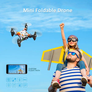 Foldable RC Drone With Camera 720P HD Mini Camera Drone Quadcopter For Kids
