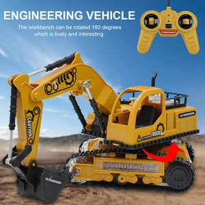 1:24 4CH RC Engineering Car Full Function Excavator Bulldozer Tractor Dump Truck Construction Vehicle