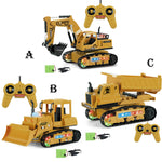 1:24 4CH RC Engineering Car Full Function Excavator Bulldozer Tractor Dump Truck Construction Vehicle