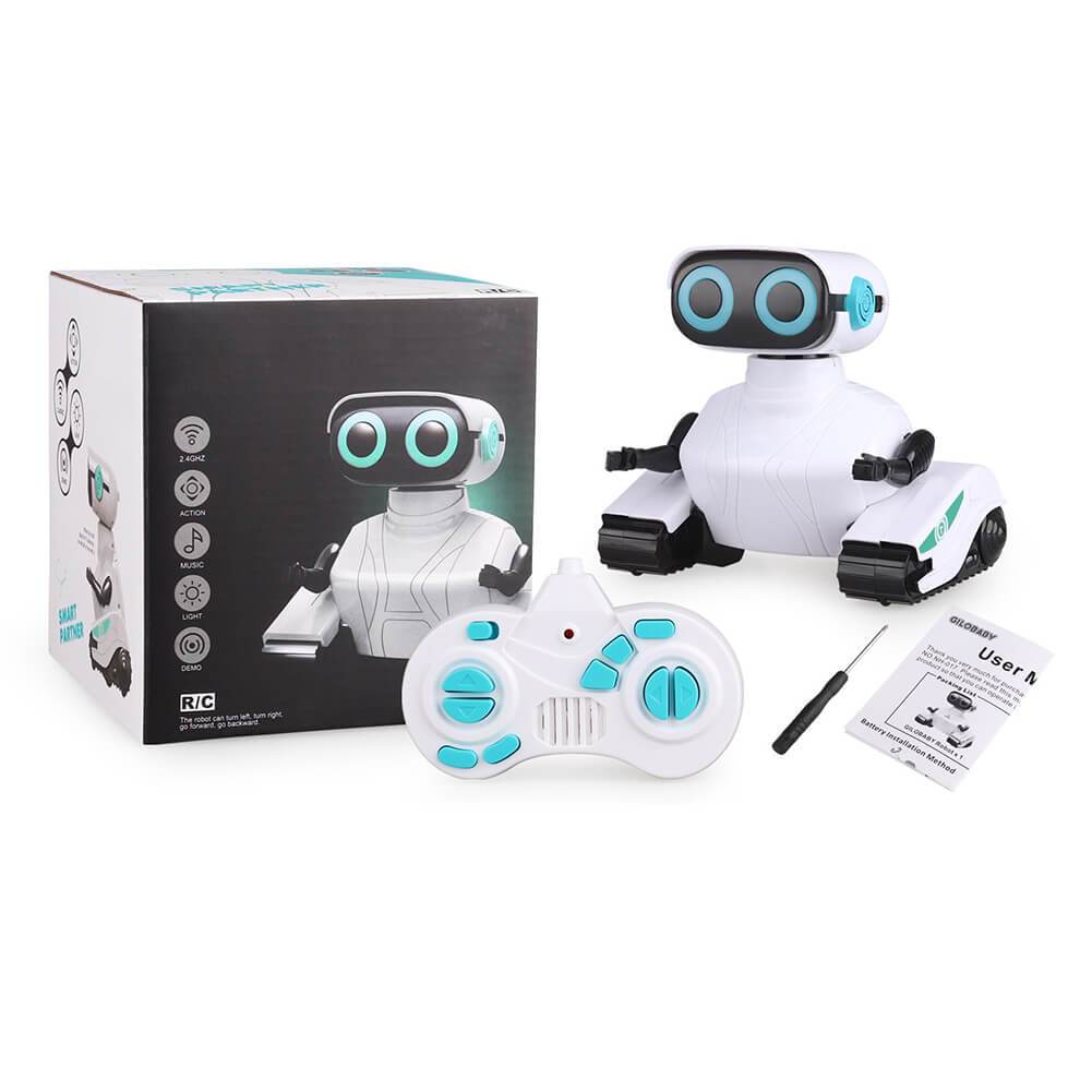 2.4GHz Remote Control Robot With LED Eyes Dance and Sounds Smart Toys For Kids