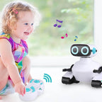 2.4GHz Remote Control Robot With LED Eyes Dance and Sounds Smart Toys For Kids