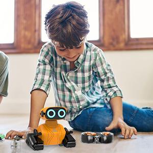 2.4GHz Remote Control Robot With LED Eyes Dance and Sounds Smart Toys For Kids