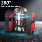 High Speed RC Tank 2.4G Remote Control Tank Flashing 3D Flip Stunt 360 Degree