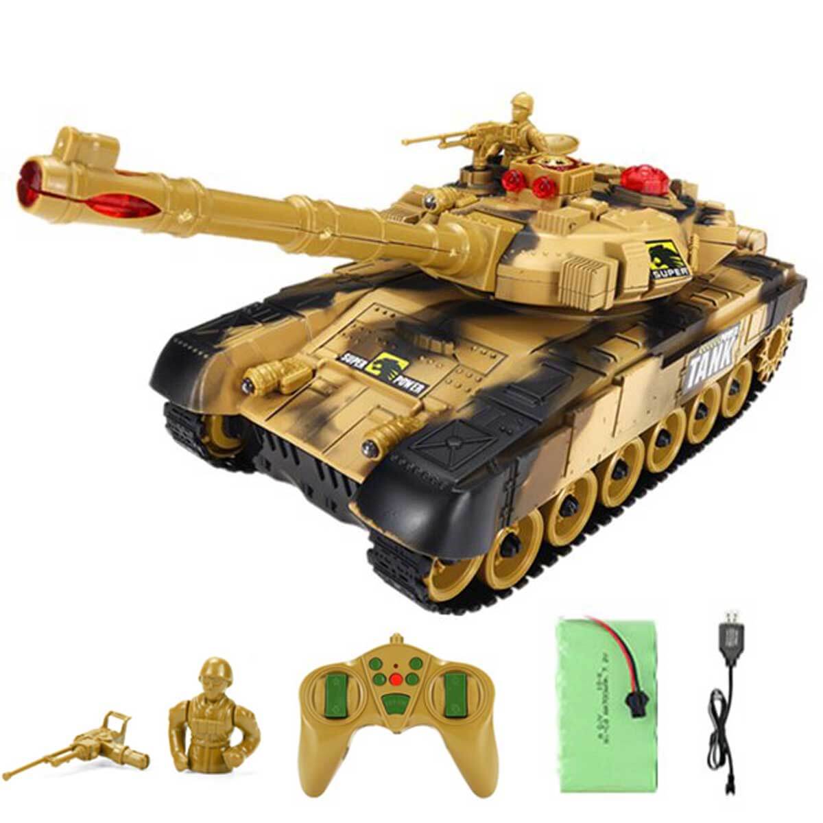 Kids RC Battle Tank Remote Control Army Tank Super Battle Launch Remote Tanks