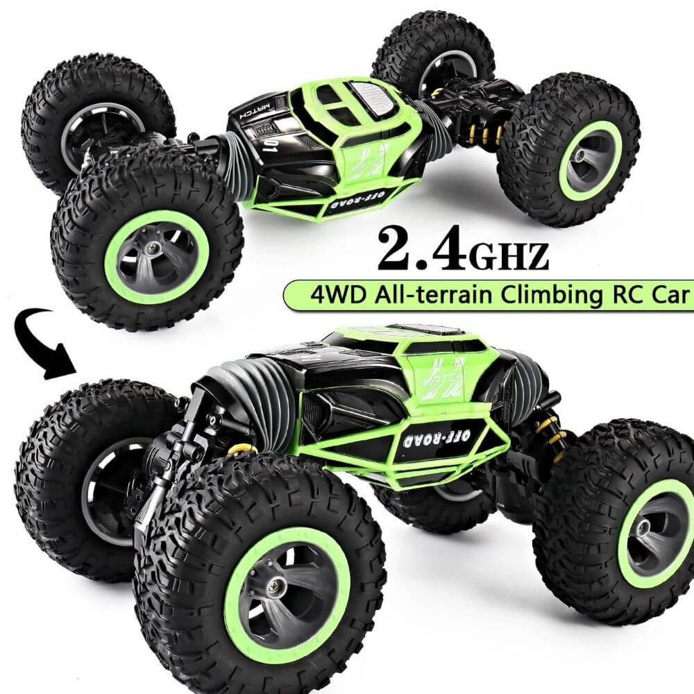 RC Twist Rock Crawler Car 4WD Transform 15 Km/h All Terrains Remote Control Toy Stunt Cars
