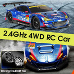 Drift RC Car 1:16 GTR Racing Vehicle High Speed Remote Control Subaru Brz Sport Car for Kids Adults