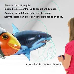 Remote Control Shark Toys RC Air Swimming Fish Toy RC Flying Air