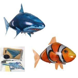 Remote Control Shark Toys RC Air Swimming Fish Toy RC Flying Air Balloons Remote Control Animals Nemo Clown Gifts For Children