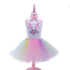 Kids Cute Rabbit Tutu Dress with Ears Headband Bow Ties Tail Set Bunny Costume